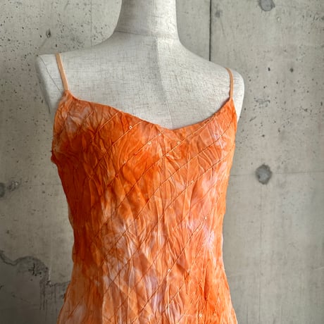 marble patterned asymmetry camisole