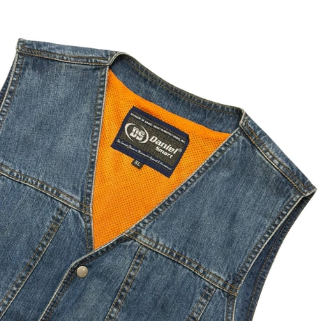 90~00s side lace-up design denim vest