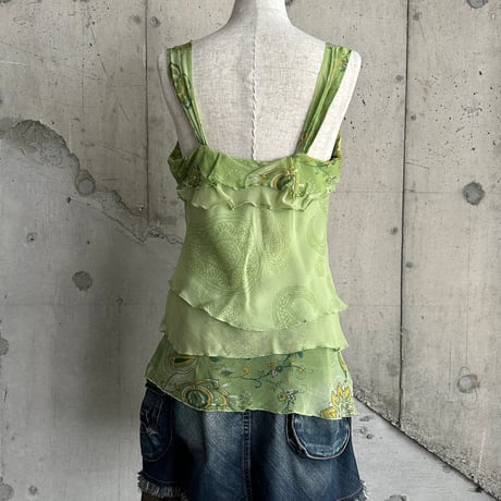 paisley pattern tiyard camisole