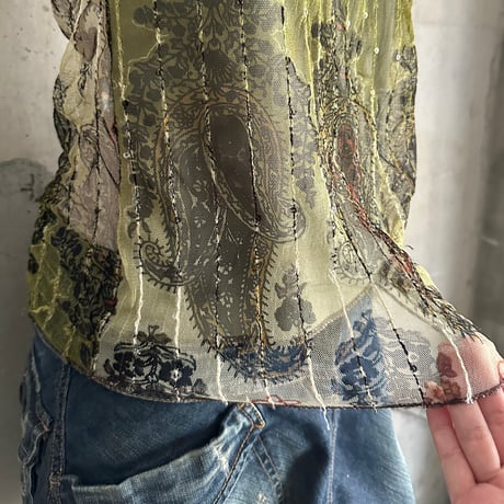 paisley patterned camisole