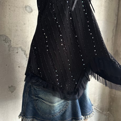 spangle design camisole