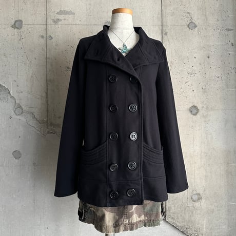 standcollar double breasted jacket