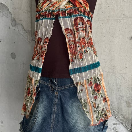 matryoshka patterned camisole