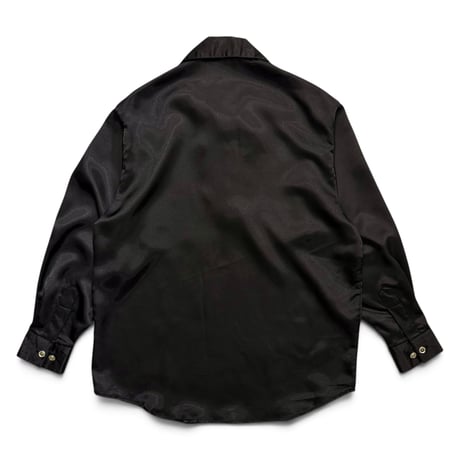 90s lece-up design poly pull-over shirt