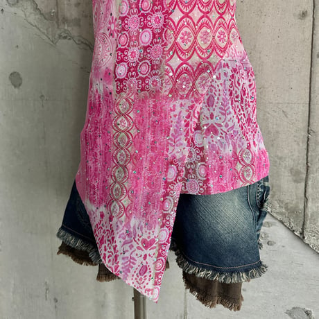 glitter layered design camisole