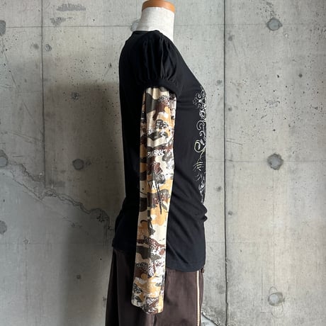 glitter rayered L/S cut&sew