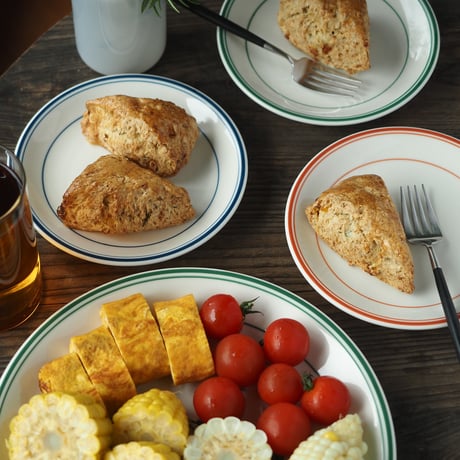 【M069gr】パンとごはんと... いつもの PLATE S グリーン