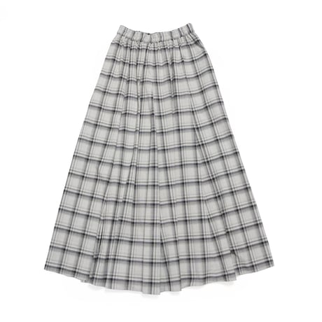 02｜CHECK GATHER SKIRT anemoa