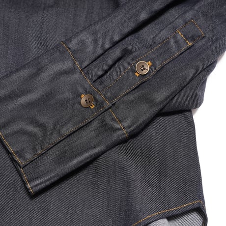 | DENIM LIKE BOW-TIE BLOUSE eucal