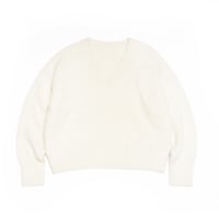 |FOX CASHMERE V-NECK KNIT cocelle