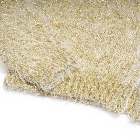 LAME SHAGGY CARDIGAN　岩田屋定番コレクション掲載商品