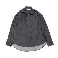 | DENIM LIKE BOW-TIE BLOUSE eucal
