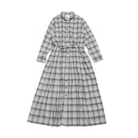 03｜CHECK DRAWSTRING DRESS anemos