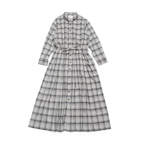 03｜CHECK DRAWSTRING DRESS anemos