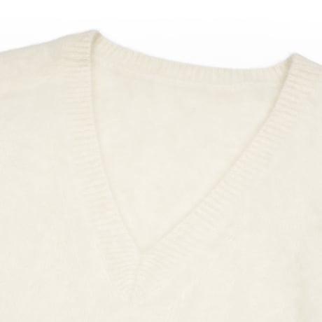 |FOX CASHMERE V-NECK KNIT cocelle