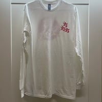 六六六　日の丸ロンT 白×赤