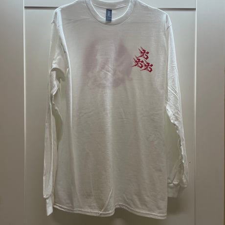 六六六　日の丸ロンT 白×赤