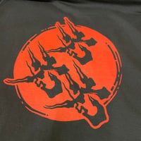 六六六　日の丸　Tシャツ 黒×赤