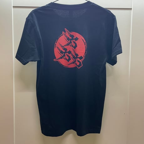 六六六　日の丸　Tシャツ 黒×赤