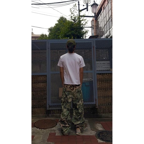 CHILLIN’ Camo Leopard Cargo Denim Pants (Camo Leopard)｜チリン カモレオパード カーゴ デニムパンツ（カモレオパード）