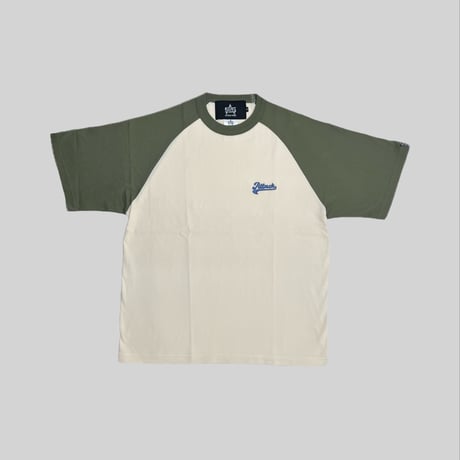 ATTACK ORIGINAL “Attack Sports” Raglan Tee (Olive)｜アタック オリジナル “アタックスポーツ” ラグラン ティー（オリーブ)