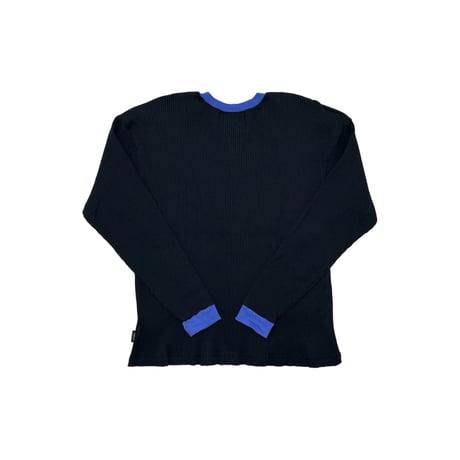 JOHN SOFIA Ringer Rib Knit (Black) | ジョンソフィア リンガー リブニット（ブラック）