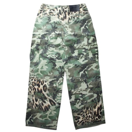 CHILLIN’ Camo Leopard Cargo Denim Pants (Camo Leopard)｜チリン カモレオパード カーゴ デニムパンツ（カモレオパード）