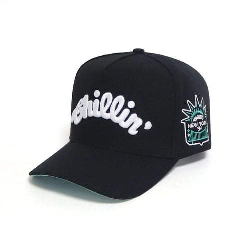 CHILLIN' 5panel Cap New York 3rd (Black / Mint) | チリン ファイブパネル キャップ ニューヨーク サード（ブラック / ミント）