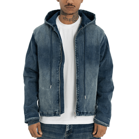 PRO CLUB HEAVY WEIGHT DENIM ZIP (DSW)｜プロクラブ ヘビーウェイト デニム ジップ（ダーティーストーンウォッシュ）