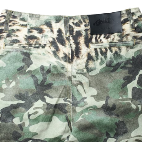 CHILLIN’ Camo Leopard Cargo Denim Pants (Camo Leopard)｜チリン カモレオパード カーゴ デニムパンツ（カモレオパード）