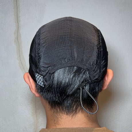 ATTACK ORIGINAL “Attack Sports” Nylon Rip-stop Cap (Black)｜アタックオリジナル アタックスポーツ　ナイロンリップストップ キャップ（ブラック）