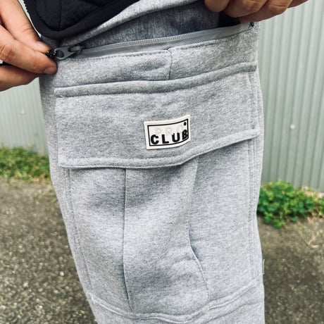 PRO CLUB Heavyweight Basic Open Leg Cargo Sweatpant (HGY)｜プロクラブ ヘビーウェイト カーゴ スウェットパンツ（ヘザーグレー）