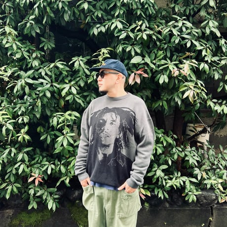 BOB MARLEY × POT MEETS POP NATTY DREAD KNITTED SWEATER (GREEN)｜ボブ・マーリー × ポットミーツポップ ニットセーター（グリーン）