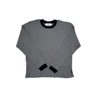 JOHN SOFIA Ringer Rib Knit (Gray) | ジョンソフィア リンガー リブニット（グレー)
