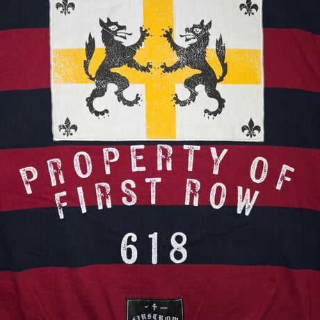 FIRST ROW STATE OF MIND VARSITY 86 HOODIE (RED) | ファースト ロウ ステート オブ マインド バーシティ 86 フーディー（レッド）