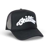 CHILLIN’ Logo 5panel Mesh Cap (Black)｜チリン ロゴ 5パネルメッシュキャップ（ブラック）