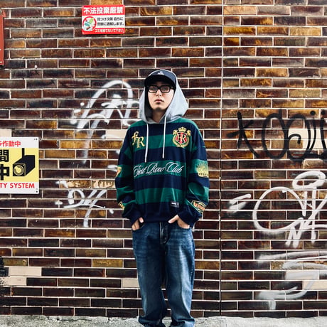 FIRST ROW STATE OF MIND CLUB SCRIPT HOODIE (GREEN) | ファーストロウ ステートオブマインド クラブスクリプト フーディー（グリーン）