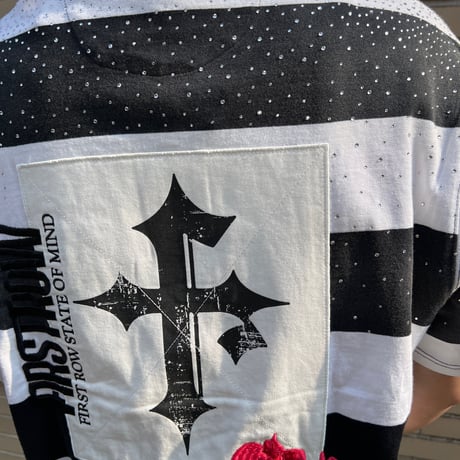 FIRST ROW CLASSIC MONO CLUB POLO SHIRT (Black)｜ファーストロウ クラシック モノ クラブ ポロシャツ（ブラック）