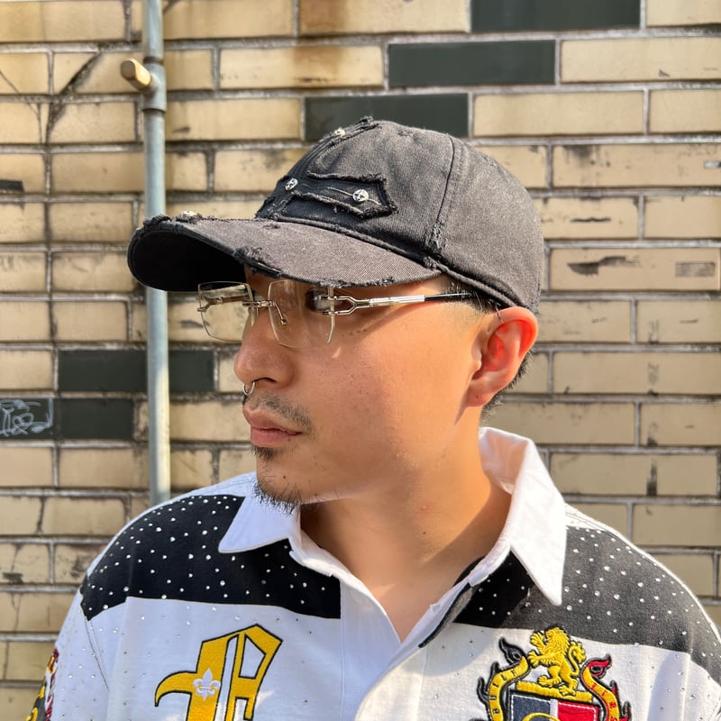 SUPPLIER CROSS PATCH 6 PANEL CAP (Black)｜サプライヤー