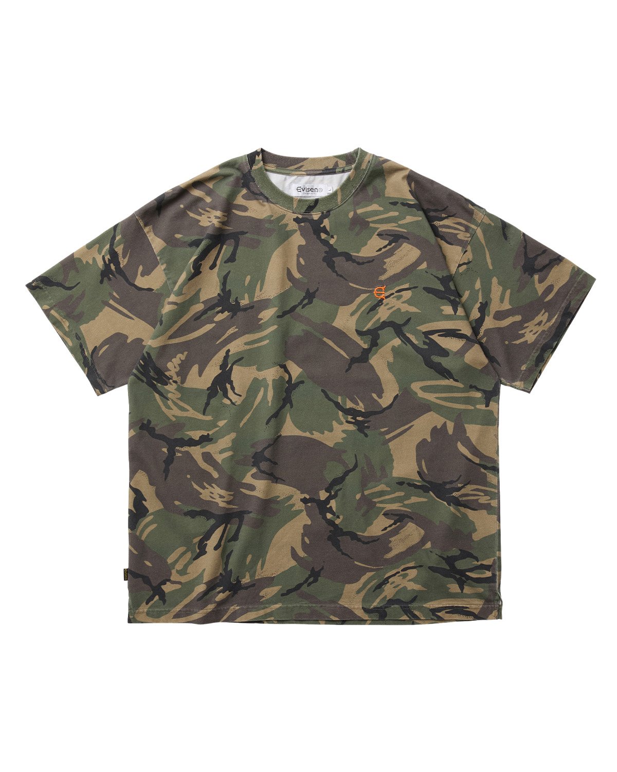 emostanceclube 迷彩 camo EVISEN E LOGO CAMO TEE (Camo)｜エヴィセン E ロゴ カモ ティー