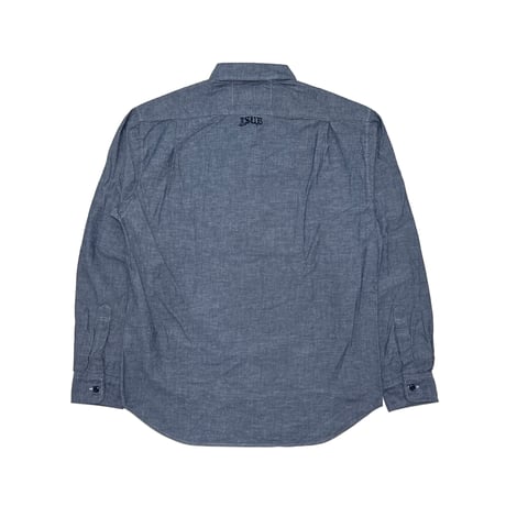 JOHN SOFIA “Staff Uniform” LS Chambray Shirt (NAVY) | ジョンソフィア スタッフユニフォーム ロングスリーブ シャンブレーシャツ（ネイビー）
