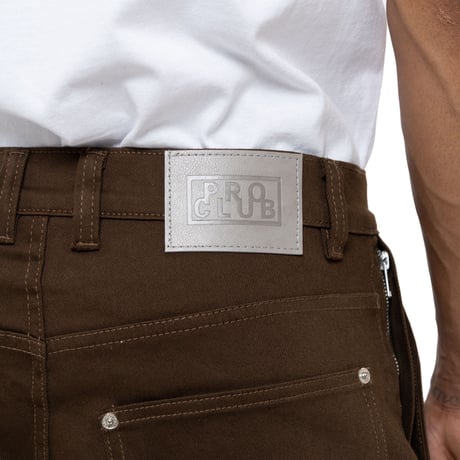 PRO CLUB Barrel Leg Carpenter Pant (CBR)｜プロクラブ バレル レッグ カーペンター パンツ（ブラウン)