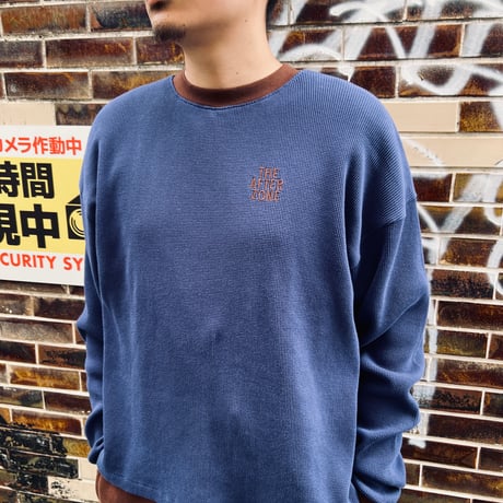 JOHN SOFIA RINGER THERMAL KNIT (NAVY)｜ジョンソフィア リンガー サーマル ニット（ネイビー）