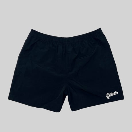 ATTACK ORIGINAL “Attack Sports” Shorts 2 (Black)｜アタック オリジナル “アタック スポーツ” ショーツ ２（ブラック）