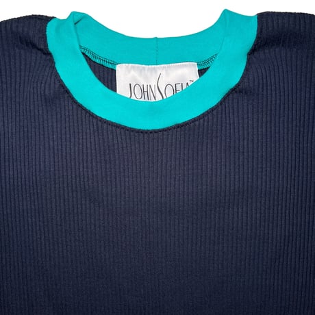 JOHN SOFIA Ringer Rib Knit (Navy) | ジョンソフィア リンガー リブニット（ネイビー)