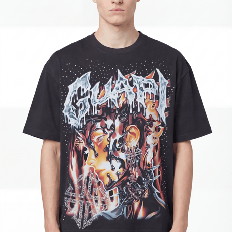 GUAPI Black Cyborg Tee (Black)｜グアピ ブラック サイボーグ ティー（ブラック）