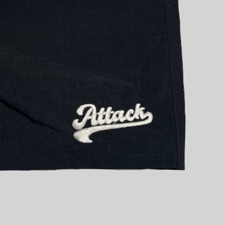 ATTACK ORIGINAL “Attack Sports” Shorts 2 (Black)｜アタック オリジナル “アタック スポーツ” ショーツ ２（ブラック）