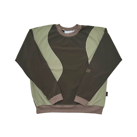 JOHN SOFIA Earth Wave Crewneck (Army1/6)｜ジョンソフィア アースウェーブ クルーネック（アーミー1/6）