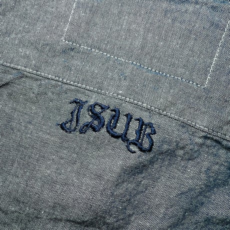JOHN SOFIA “Staff Uniform” LS Chambray Shirt (NAVY) | ジョンソフィア スタッフユニフォーム ロングスリーブ シャンブレーシャツ（ネイビー）