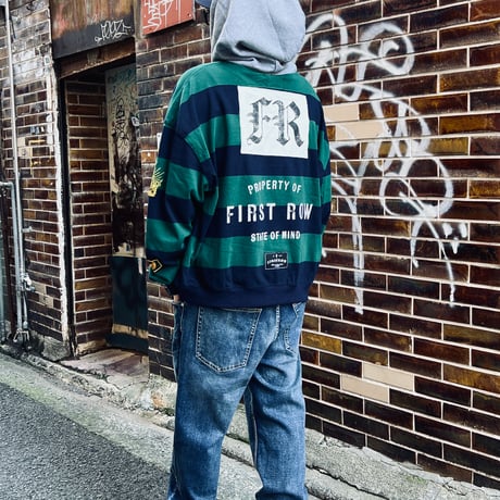FIRST ROW STATE OF MIND CLUB SCRIPT HOODIE (GREEN) | ファーストロウ ステートオブマインド クラブスクリプト フーディー（グリーン）